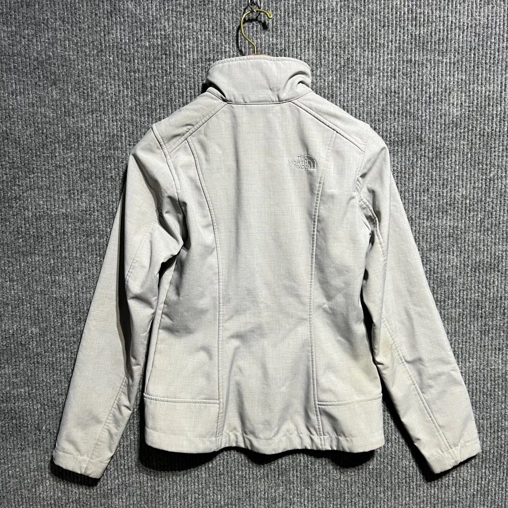 The North Face Apex Bionic Jacket Women Size S‎ Gray Softshell Fleece Lined Coat